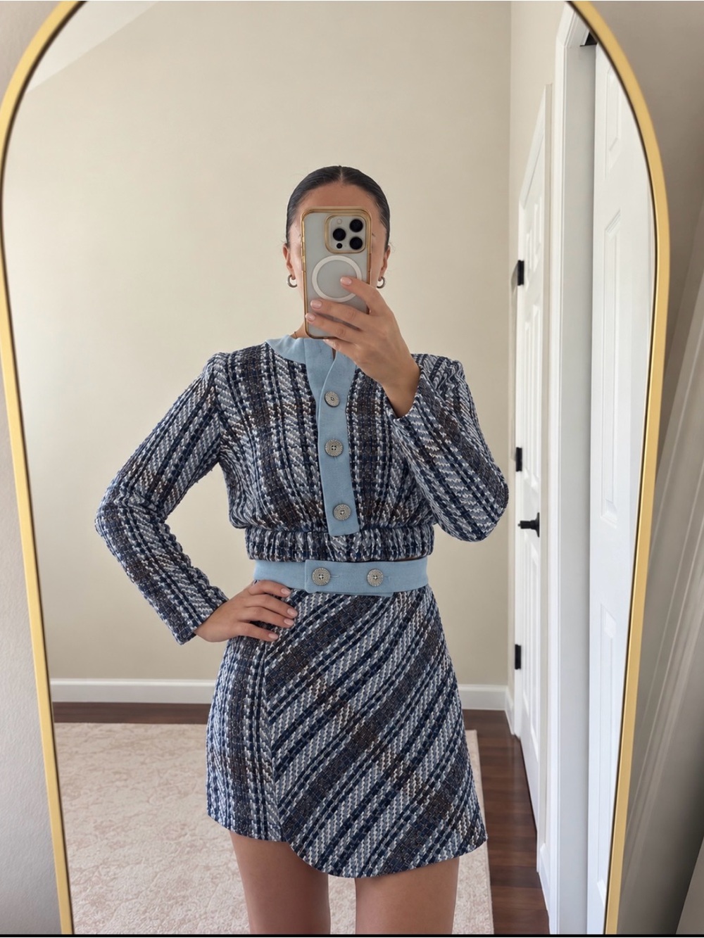 ZARA Tweed Two-Piece Set 💙 - Picture 2 of 8